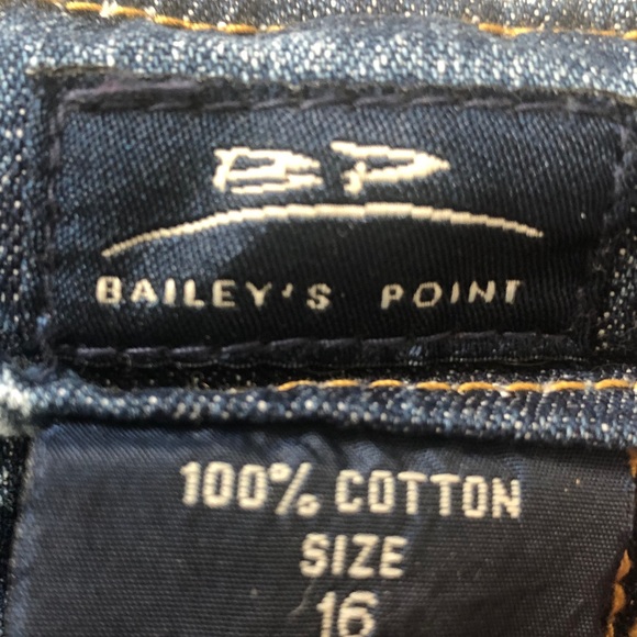 BP Bailey Point knee high pencil Skirt Size 16 Denim Blue Skirt was slit front - Picture 4 of 4